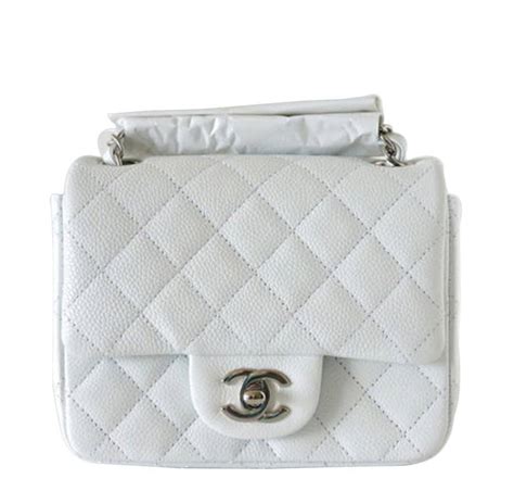 chanel flap bag white color|chanel 25cm flap bag.